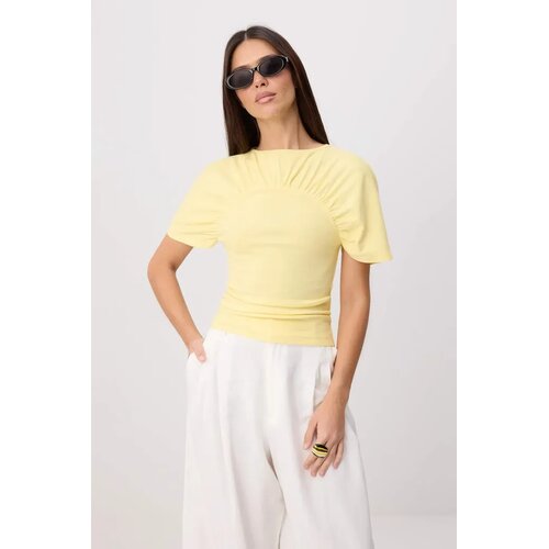 TRENDYOLMILLA ženska majica Twoss26Ts00264, žuta Cene
