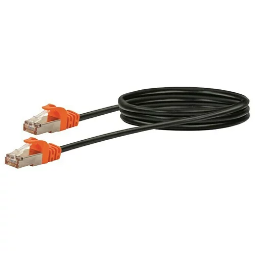 SCHWAIGER Mrežni kabel CAT 7 (2 m, Crne boje, RJ45 utikač, Do 10 Gbit/s)