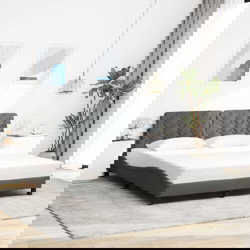 vidaXL Okvir za krevet bez madraca tamnosivi 160x200 cm od tkanine Cijene