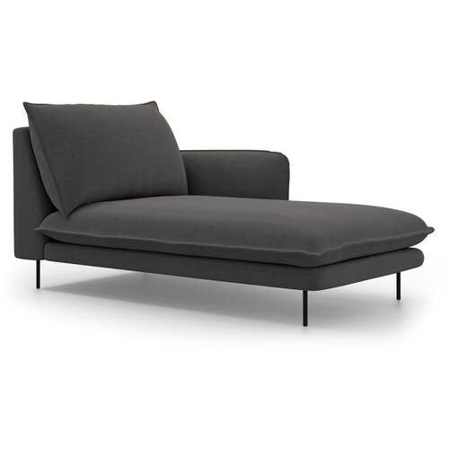 Cosmopolitan Design temno siv ležalnik Vienna, desni kot Slike