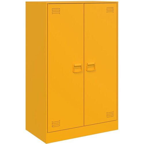  Komoda boja senfa 67 x 39 x 107 cm čelični Slike