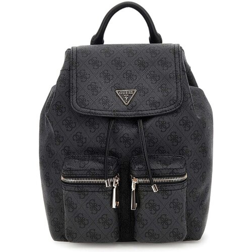 Guess Nahrbtniki Manhattan Ii Flap Backpack Črna Slike