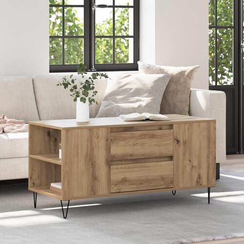  Kava Stol Umjetnički hrast 102 x 44,5 x 50 cm Konstruirano drvo Smeđa Slike