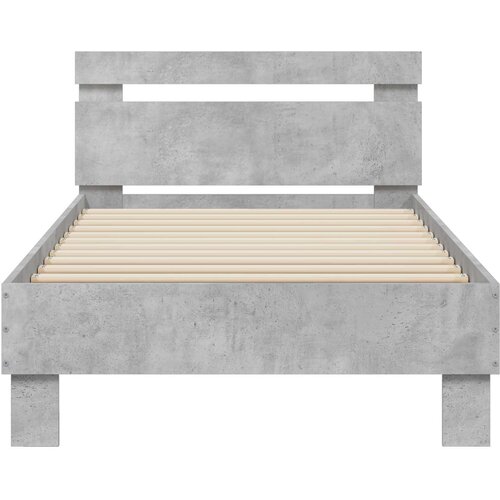  Okvir kreveta s uzglavljem Betonska siva 80 x 200 cm Slike
