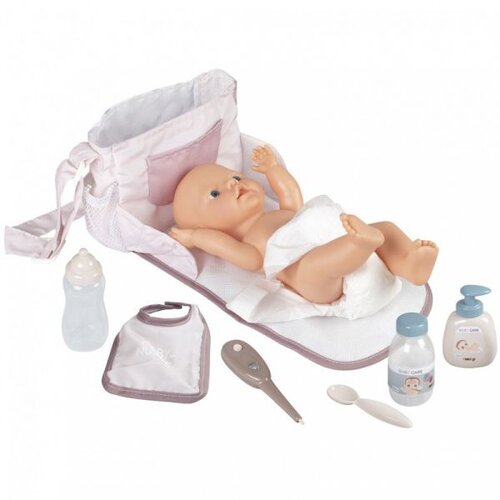 Smoby baby Nurse: Torba za plenice z dodatki, 8 kosov - roza Slike