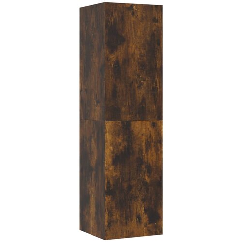 Maison Chic Stenska TV omarica - TV stojalo - Televizijska omarica dimljeni hrast 30,5x30x110 cm, (21698627) Slike