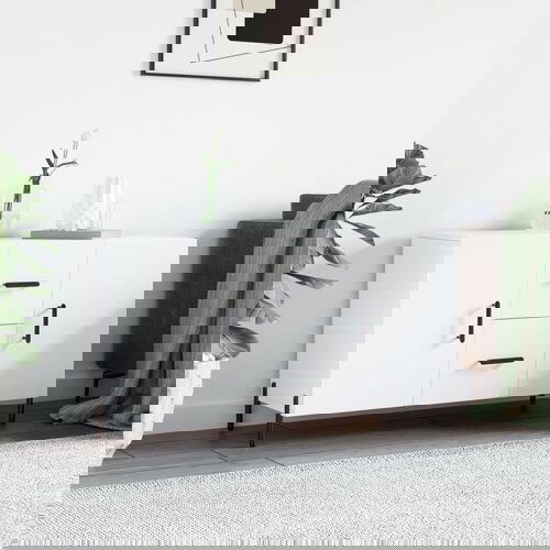 VidaXL Komoda bijela 100x36x60 cm od konstruiranog drva Slike