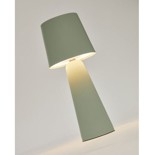 Kave Home Mentolno zelena LED zatemnitvena namizna svetilka s kovinskim senčilom (vi&amp;scaron;ina 25 cm) Arenys &amp;ndash; Slike