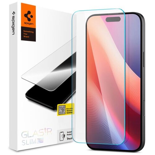 Spigen Zastitno staklo Glas.tR Slim Tempered Glass za iPhone 16 Pro Slike