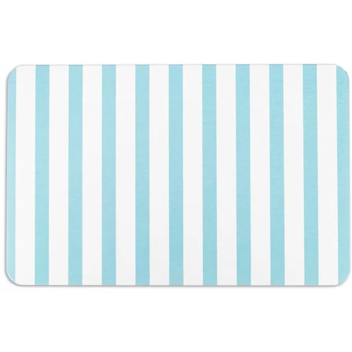 Artsy Doormats bela in svetlo modra kopalniška podloga 39x60 cm stripe - artsy doormats