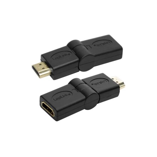 Logilink HDMI Adapter [1x Mu&amp;scaron;ki konektor HDMI - 1x Ženski konektor HDMI] Crna Slike