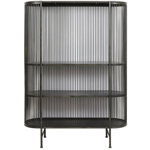 Light &amp;amp; Living Crna metalna visoka komoda 119x161 cm Yinthe - Slike