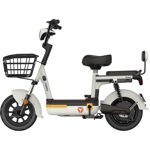 Yadea Baterijski bicikl Tenna 48V 12Ah - beli Slike