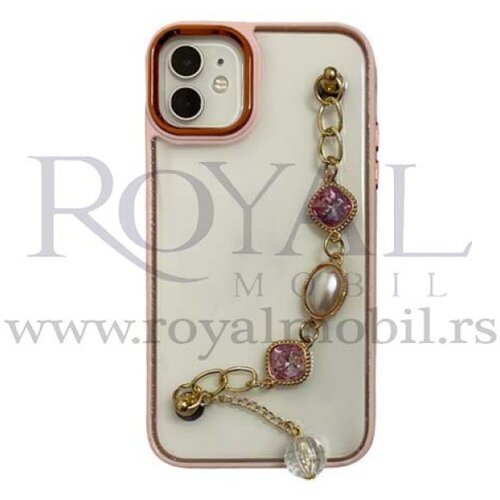 futrola bamper chain za iphone 13 pro (6.1) roze Slike