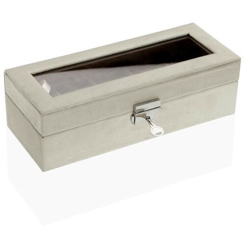  Kutija za satove versa krema bar&scaron;un drvo skaj ogledalo drvo mdf 10 x 7,2 x 25,5 cm Cijene