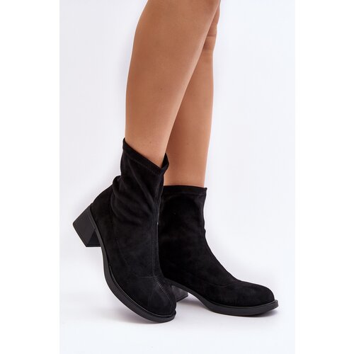 EVENTO Women&amp;#039;s low heeled ankle boots brown Aphroteia Slike
