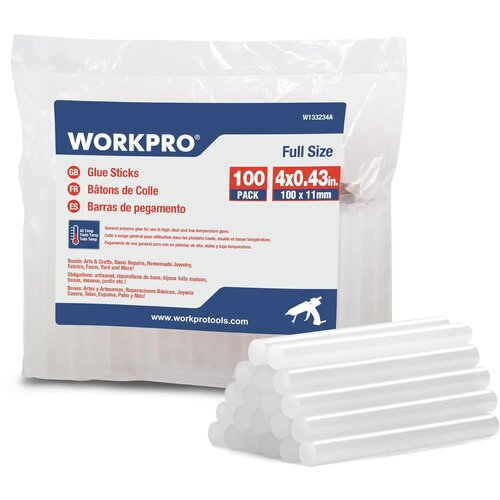 WorkPro Komplet 100 Univerzalnih Lepilnih Palčk Za Vročo Pištolo Cene