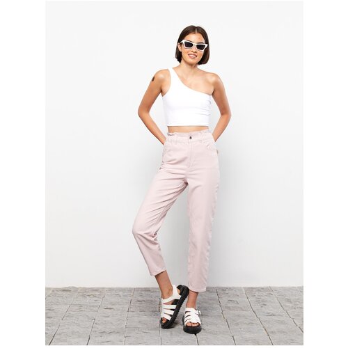 LC Waikiki High Waist Slouchy Women&amp;#039;s Straight Jeans with Pockets. Slike