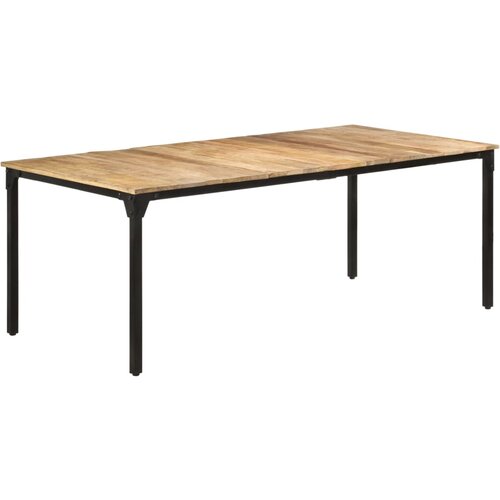  Blagovaonski stol 200 x 100 x 76 cm od grubog drva manga Slike