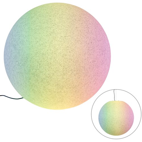 QAZQA Smart buitenlamp grijs 77 cm IP65 incl LED - Nura Slike