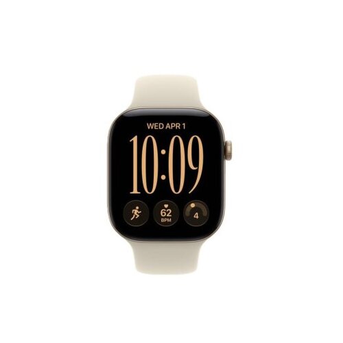 Apple watch series 12 gps + cellular 42mm light gold aluminium case with sand sport band - s/m (MJG24WF/A) Cene