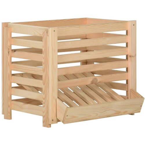 vidaXL Kutija za krumpire 60 x 40 x 50 cm od masivne borovine Cijene
