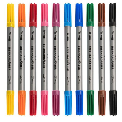 Faber-Castell Flomastri Eberhard Faber Colori, obojestranski, 10 kosov Slike