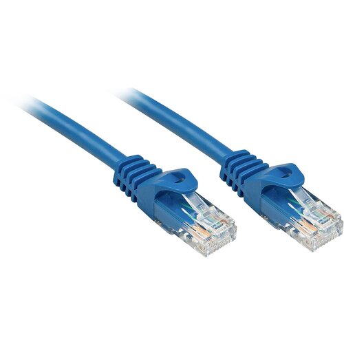 Lindy 48175 RJ45 omrežni kabel\, Patch kabel CAT 6 U/UTP 5.00 m modra 1 kos, (20419981) Cene