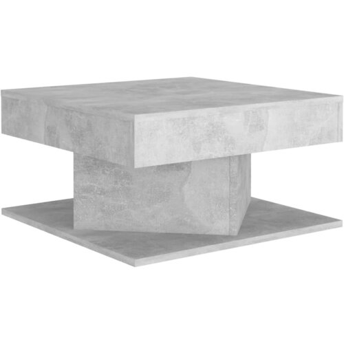 Maison Chic Klubska mizica - kavna mizica - Nizka mizica betonsko siva 57x57x30 cm iverna plo&amp;scaron;ča, (21753608) Slike