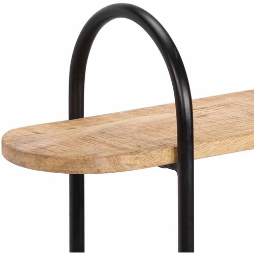  Zidna polica 90x20x116,5 cm Masivno neobrađeno drvo manga Slike