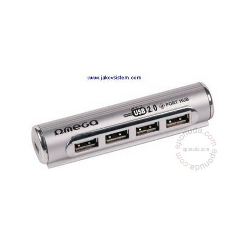 Omega USB HUB 2.0 4 port pipe adapter Slike