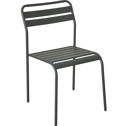 Green Bay baštenska metalna stolica tamno siva cadiz 055676 Slike
