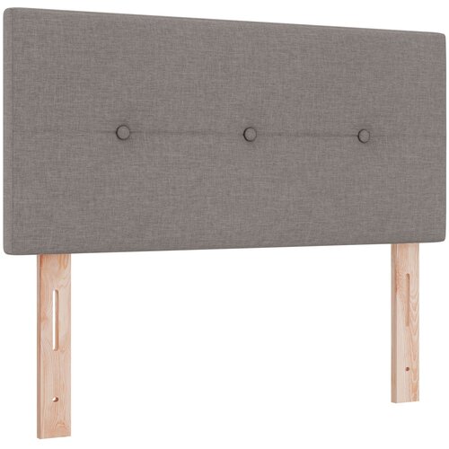 VidaXL LED uzglavlje s gumbima u taupe boji 90 cm od tkanine Slike