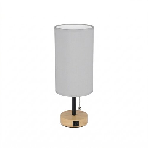  Brilagi - Stona lampa sa USB portom TABLON 1xE27/25W/230V hrast/crna/bela Slike