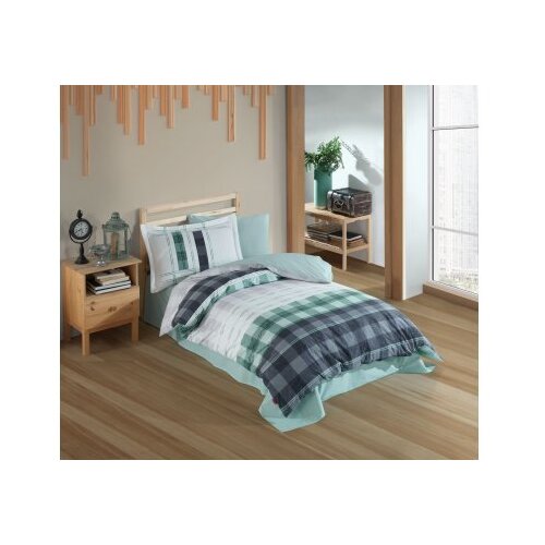 Lessentiel Maison poplin posteljina (160 x 220) suelita green Cene