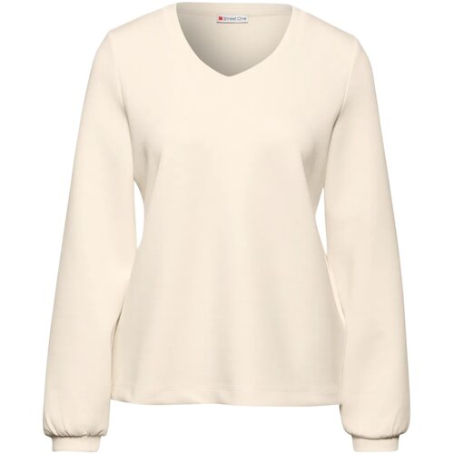 Street One Puloverji EOS_Silk look shirt 323840 Bež Slike