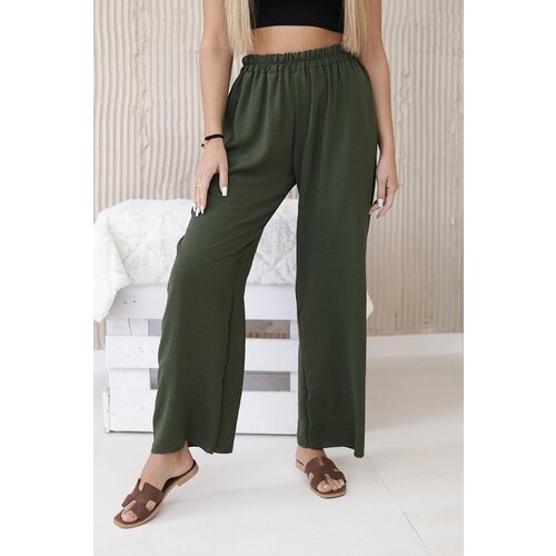 Kesi Wide khaki trousers Cijene