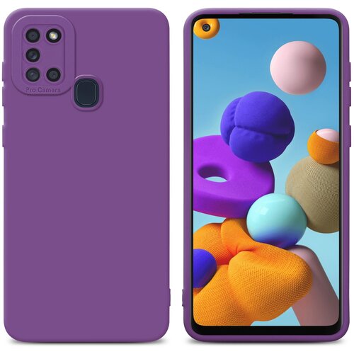 Cadorabo Case, združljiv s Samsungom v tekočini Matte Purple - za&scaron;čitni pokrov iz fleksibilnega silikona TPU, (20596515) Cene