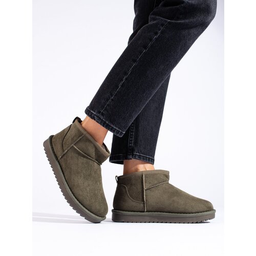 SHELOVET Women&amp;#039;s dark green snow boots Slike