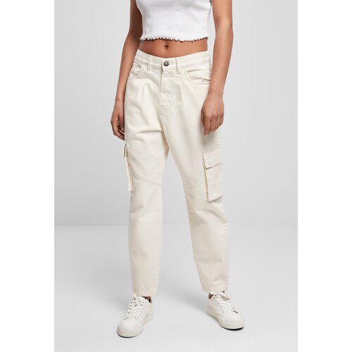 Urban Classics Women's Ballon Fit Cargo Twill Whitesand Pants Cene