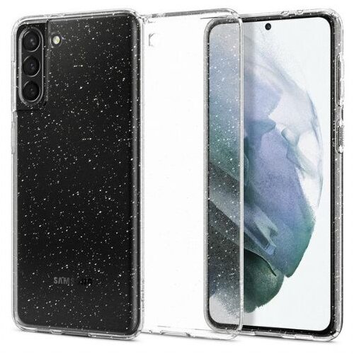 Spigen liquid Crystal ovitek za Samsung Galaxy S21 G991 prozoren z ble&amp;scaron;čicami Slike