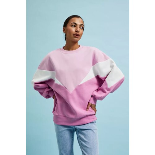 Marisse Women's Sweatshirt L-Bl-4320 Pink Cene