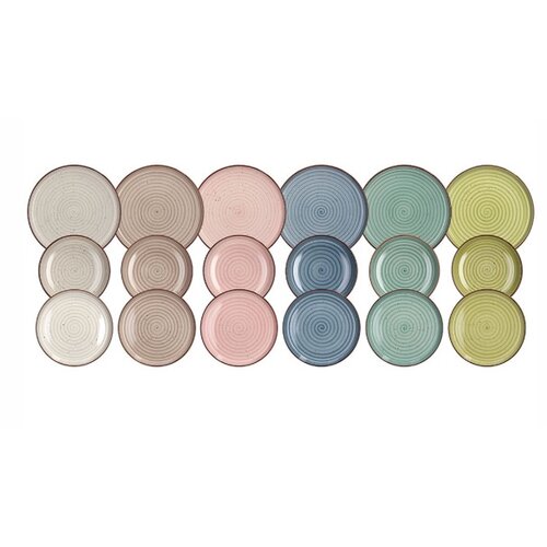  Set tanjira za ručavanje Pastel, 18 delova Cene