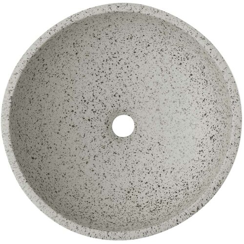  Nadpultni umivalnik siv okrogel &amp;Phi;41x14 cm keramika Slike