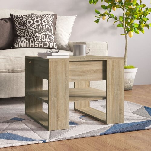  Stolić za kavu boja hrasta 55,5x55x45 cm konstruirano drvo Cijene