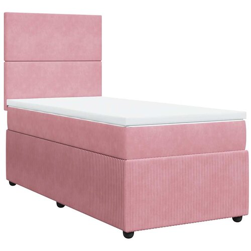  Box spring krevet s madracem ružičasti 90x200 cm bar&amp;scaron;unasti Slike
