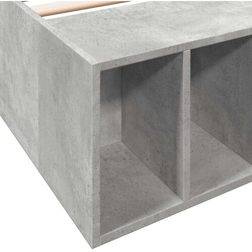VidaXL Okvir kreveta boja betona 75x190 cm od konstruiranog drva Slike
