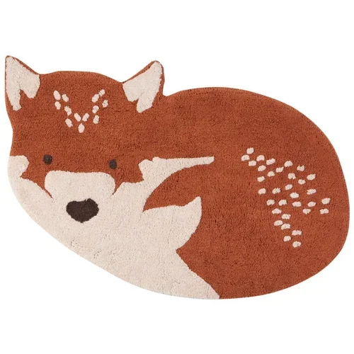 Nattiot pamučni tepih boje kestena Little Wolf, 70 x 110 cm