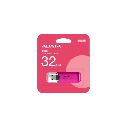  USB Memory stick Adata UFD 32GB C906 Pink USB 2.0, Brzina čitanja 30 MB/s, Brzina pisanja 9 MB/s,AC906-32G-RPP Cijene