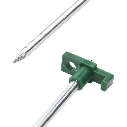 VidaXL Klinovi za &amp;scaron;ator 12 kom 25 cm 7 mm od pocinčanog čelika i PP-a Slike